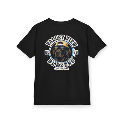YOUTH.  Valley View Blazers Black Lab 2026 T-Shirt — Vintage Tee (2026)