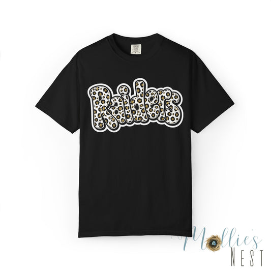 Nettleton Raiders. Leopard Stacked Bubble T-Shirt