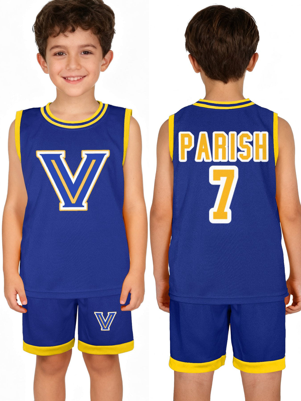 Parish. CUSTOM Children's Basketball Jersey Set(Dual-sided Printing)