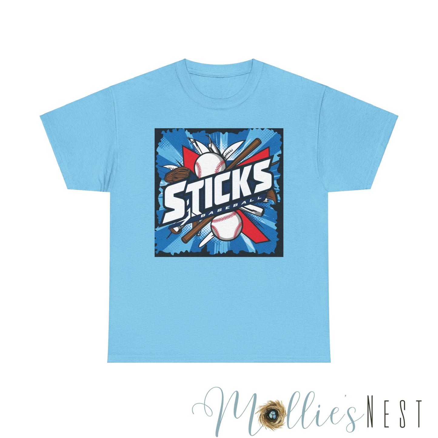 STICKS Baseball Heavy Cotton Tee. STICKS 25