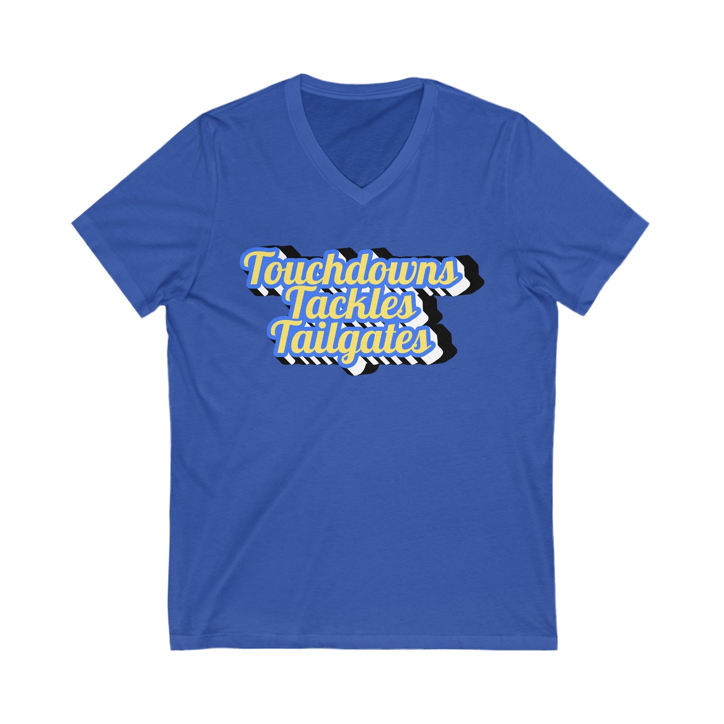 Touchdowns Jersey Short Sleeve V-Neck Tee