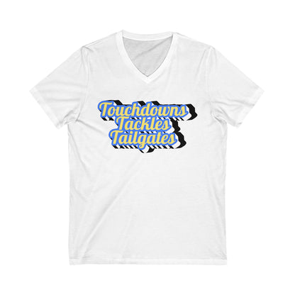 Touchdowns Jersey Short Sleeve V-Neck Tee
