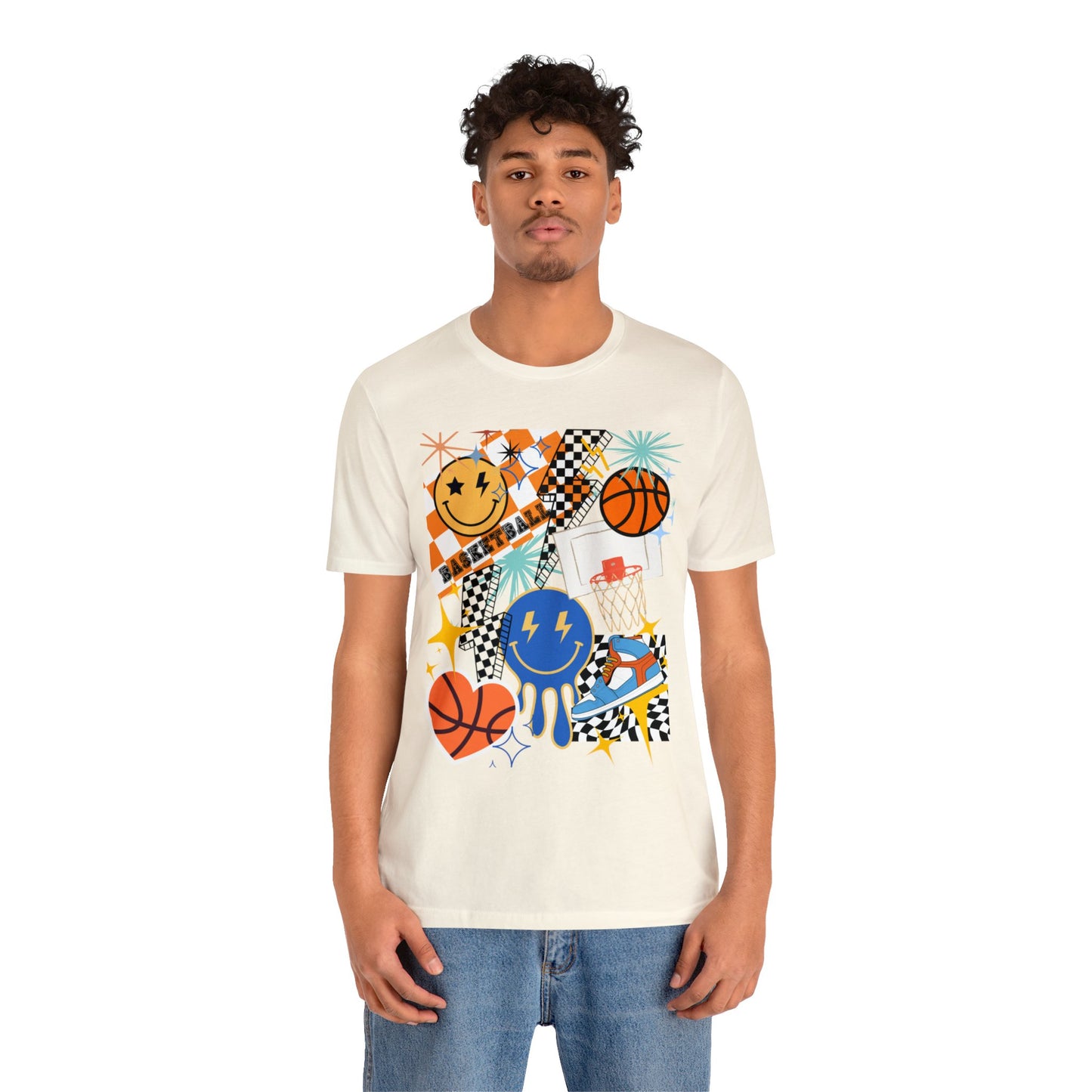 Retro basketball Unisex Jersey Short Sleeve Tee