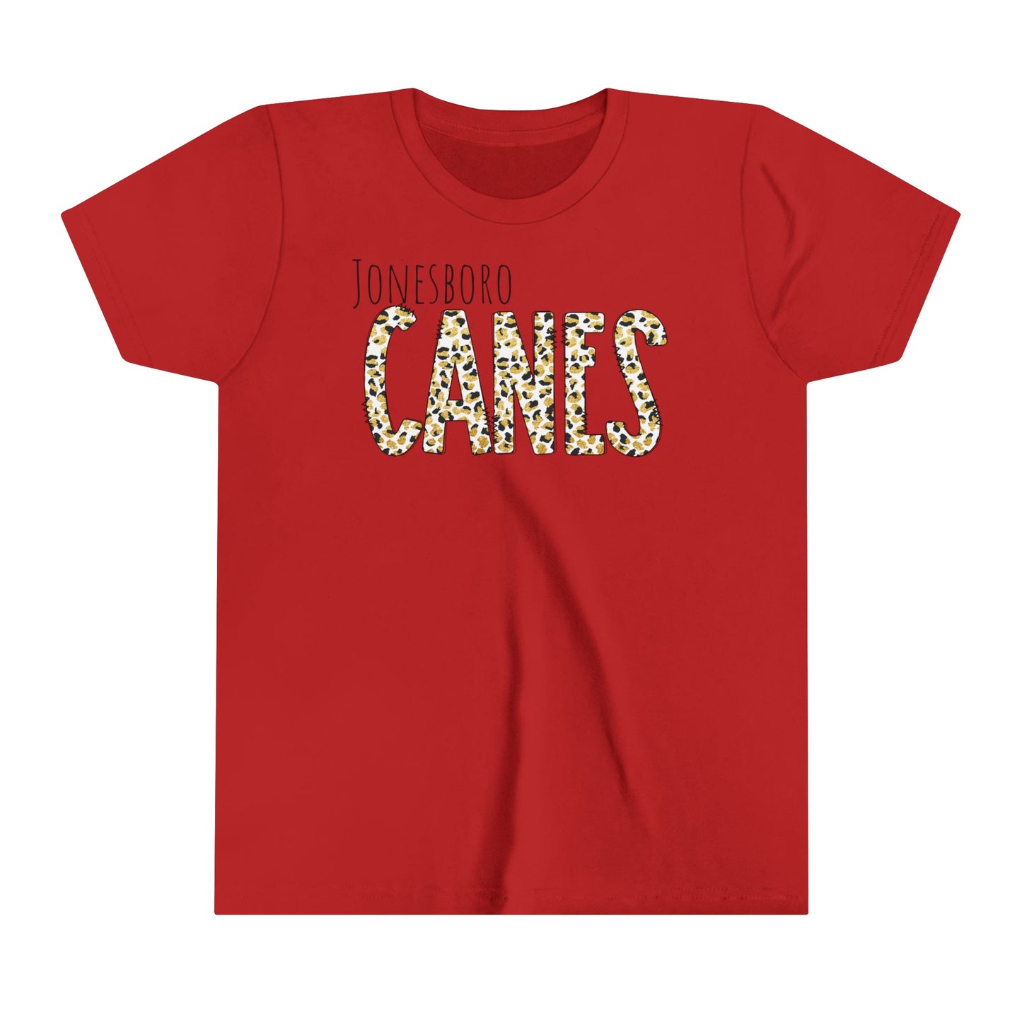 Youth Jonesboro. Canes Leopard Short Sleeve Tee