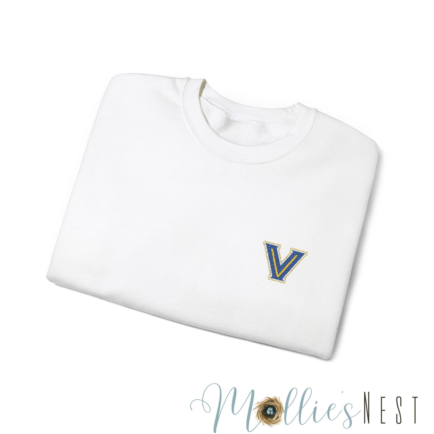 EMBROIDERED Valley View Logo. Unisex Heavy Blend™ Crewneck Sweatshirt