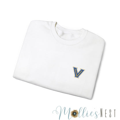 EMBROIDERED Valley View Logo. Unisex Heavy Blend™ Crewneck Sweatshirt