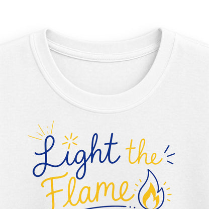 Light the Flame Blazers Kids T-Shirt — Youth Motivational School Spirit Tee