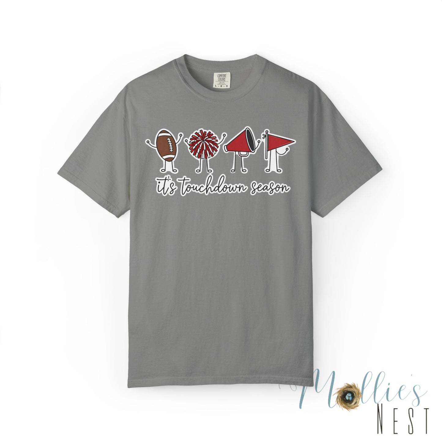 Touchdown Season (Black/Red) - T-Shirt Football Friends Graphic