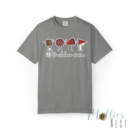 Touchdown Season (Black/Red) - T-Shirt Football Friends Graphic