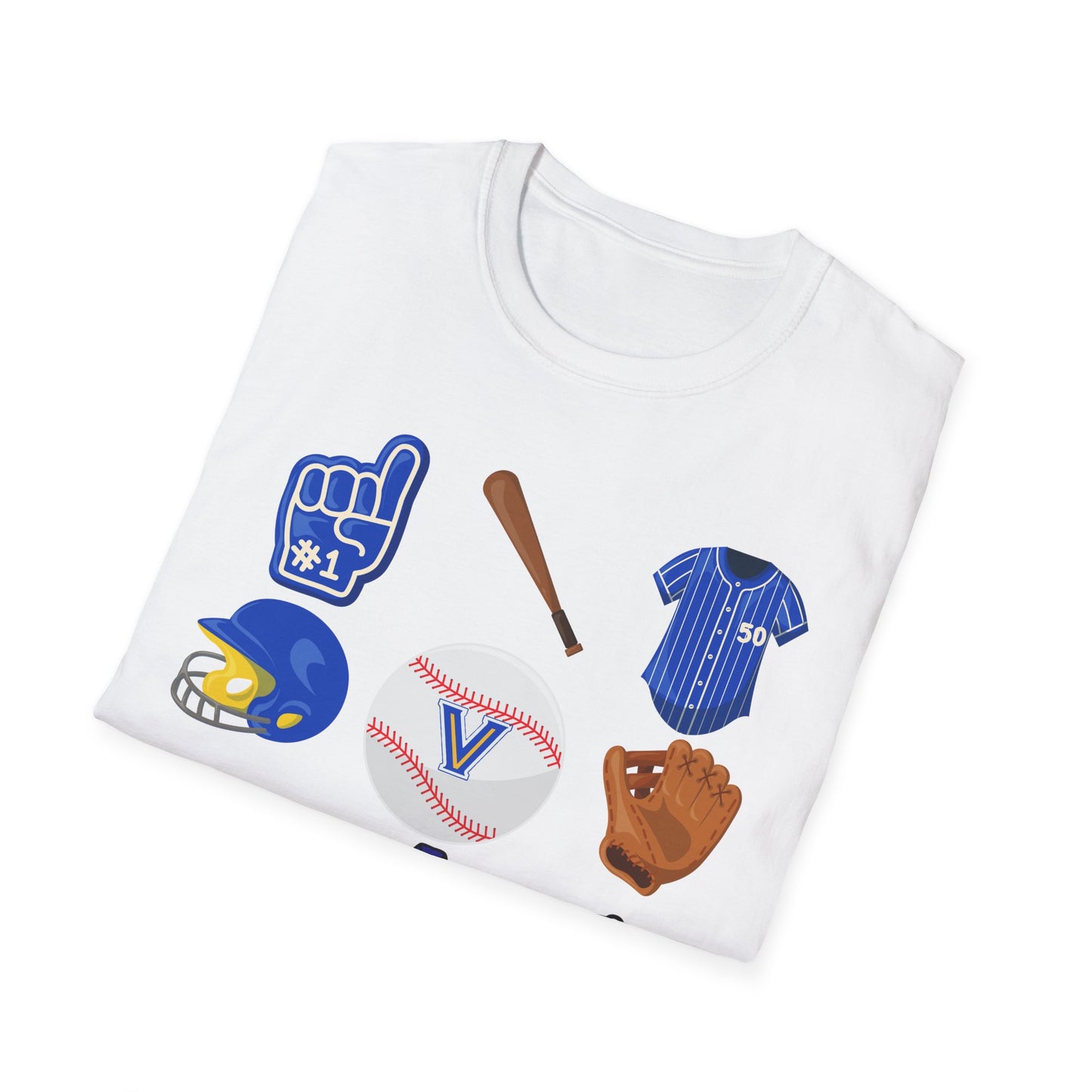 Blazer Baseball Icons T-Shirt. Valley View