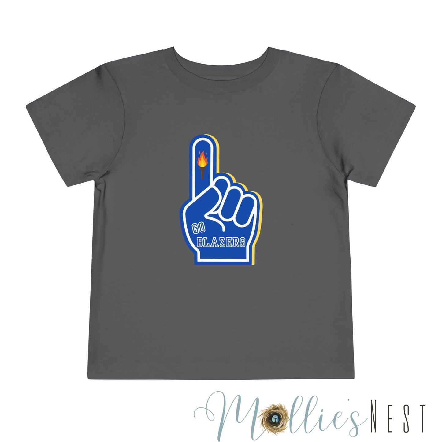 Toddler Blazer Foam Finger. Short Sleeve Tee