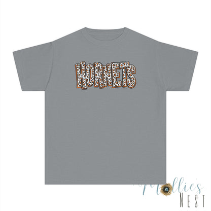 Youth Harrisburg Hornets Leopard Print Graphic Kids T‑Shirt