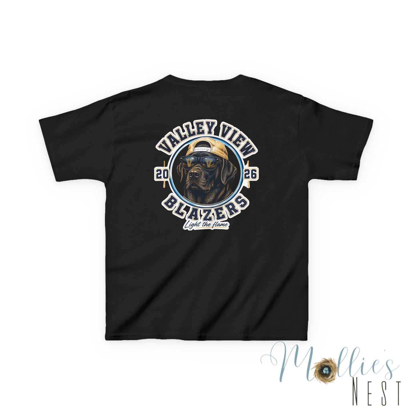 YOUTH.  Valley View Blazers Black Lab 2026 T-Shirt — Vintage Tee (2026)