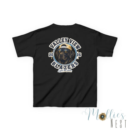 YOUTH.  Valley View Blazers Black Lab 2026 T-Shirt — Vintage Tee (2026)