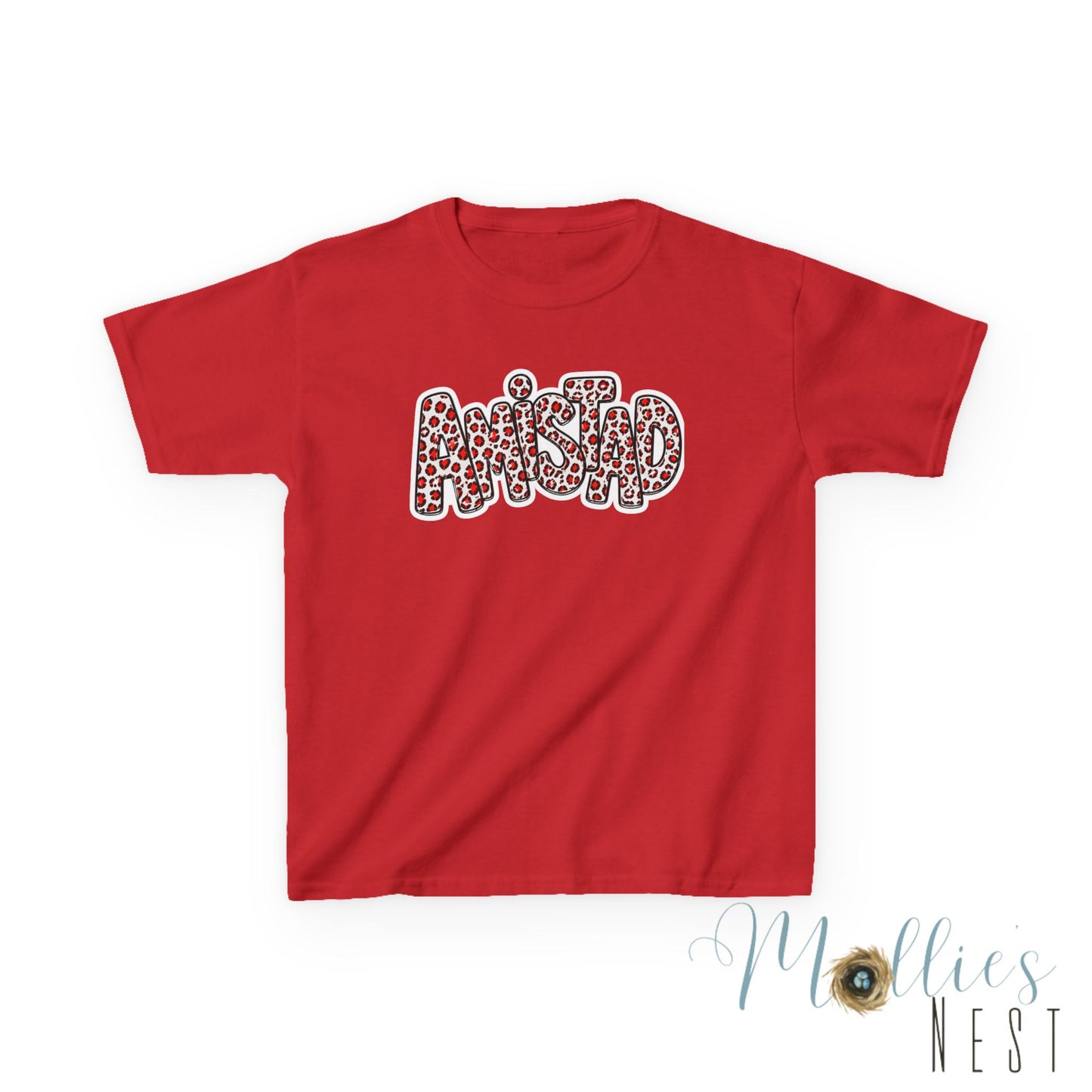 YOUTH Amistad - Leopard Stacked House shirt (Gildan brand)