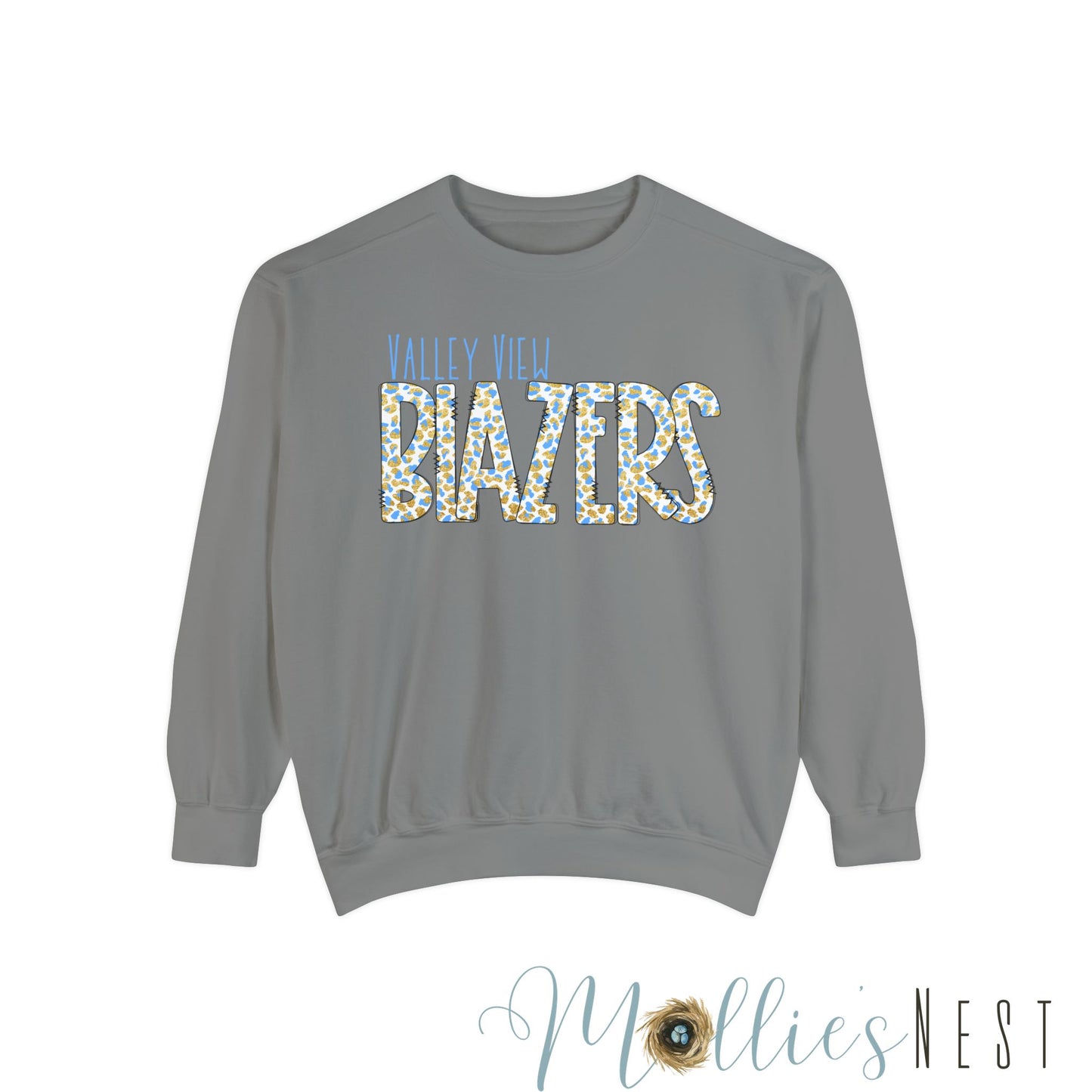 Comfort Colors. BLAZERS Leopard Garment-Dyed Sweatshirt