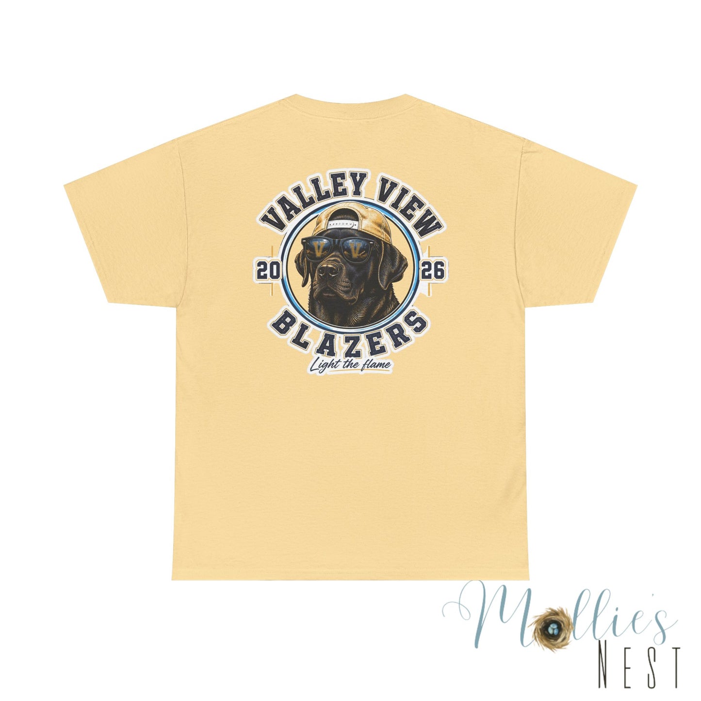 Valley View Blazers. Black Lab 2026 T‑Shirt — Dog Logo Tee