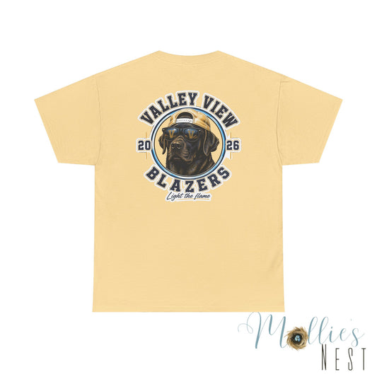Valley View Blazers. Black Lab 2026 T‑Shirt — Dog Logo Tee