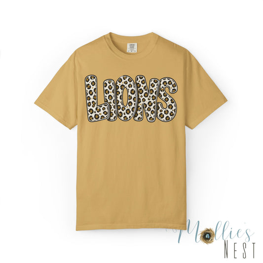 LIONS Leopard Stacked Graphic T-Shirt - ADULT