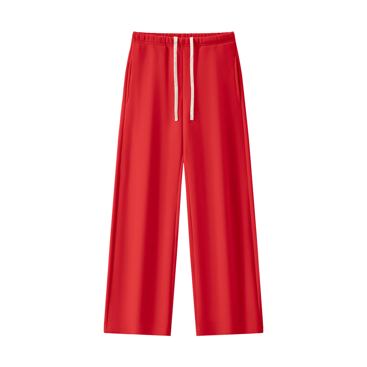 Women's Straight Leg Fleece Sweatpants - Matching Mockneck Set