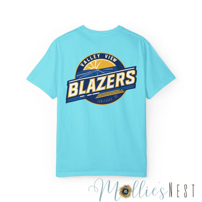 Unisex Garment-Dyed T-shirt. Valley View Blazers - CUSTOM Design. June 2025