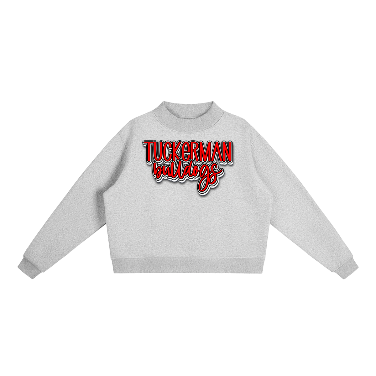 Essential Fleece Mock-Neck Crew Sweatshirt - Tuckerman Bulldogs (2)