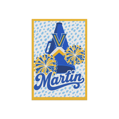 Personalized Garden Flag — Personalized ‘Martin’ Cheer Megaphone Design