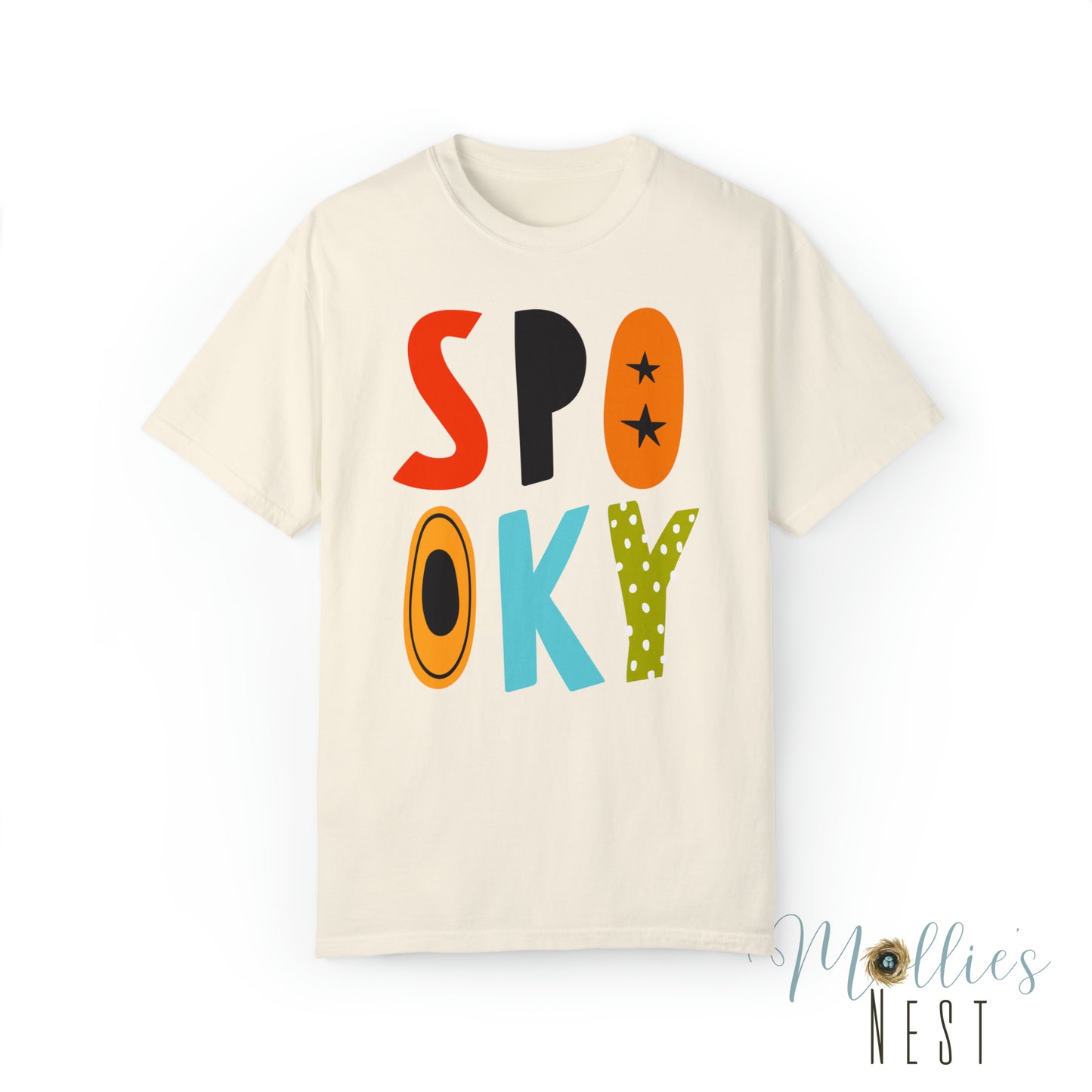 Spooky Unisex Garment-Dyed T-shirt