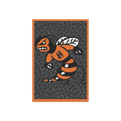 Harrisburg Hornet Garden Flag — Orange & Black Home Banner