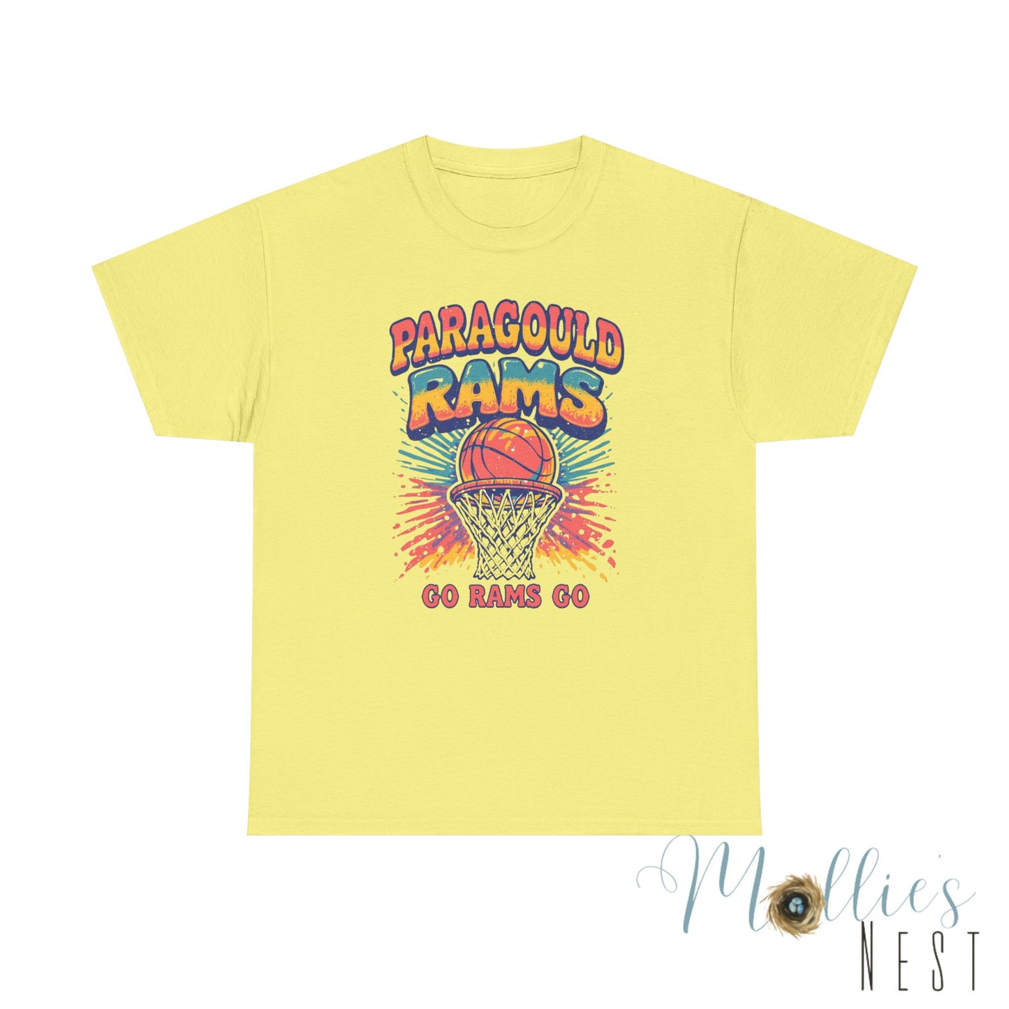 Paragould Rams. Retro Basketball Shirt. ADULT Sizes