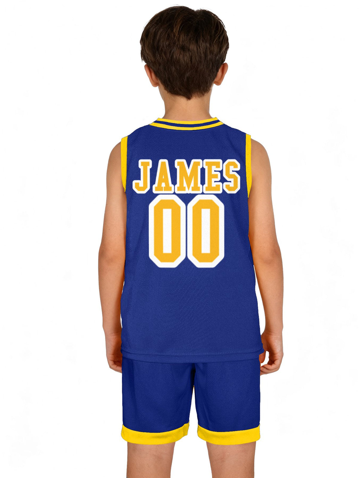 CUSTOM _ JAMES. Blazers Children's Basketball Jersey Set(Dual-sided Printing)