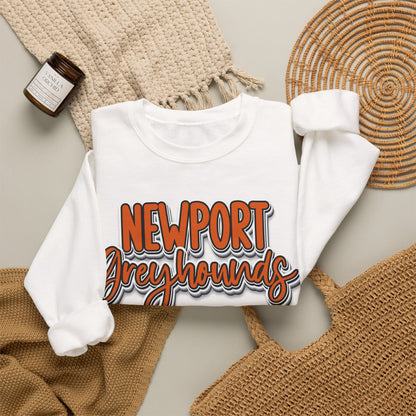 Newport Greyhounds Crewneck Vintage Graphic Sweatshirt