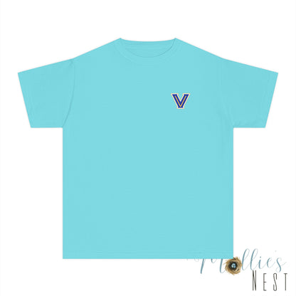 YOUTH Blazers Vin tage Logo T-Shirt — Retro Blue & Gold Team Logo T‑Shirt