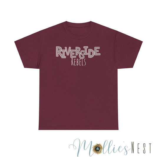 Unisex Heavy Cotton Tee. Riverside Rebels