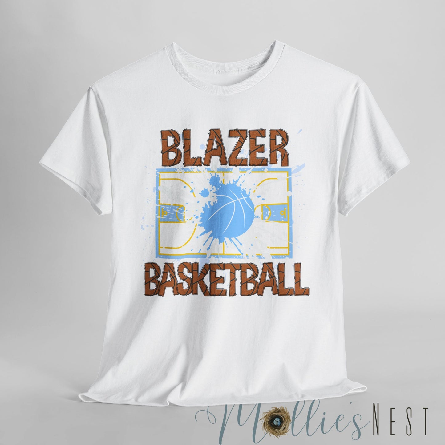 Unisex Heavy Cotton Tee. Basketball Court Shirt