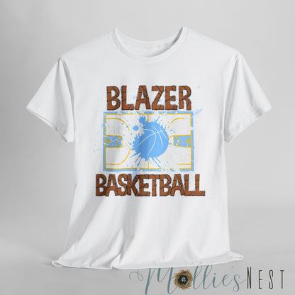 Unisex Heavy Cotton Tee. Basketball Court Shirt