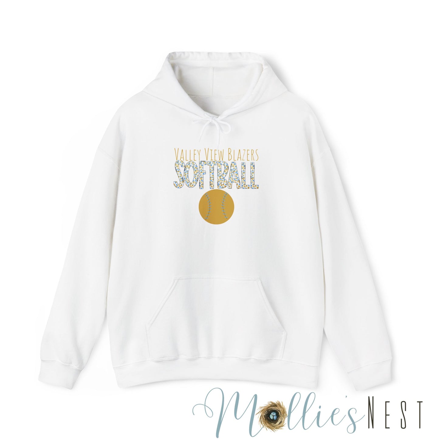 Custom Valley View Blazers Softball Hoodie - Unisex Heavy Blend™ Sweatshirt