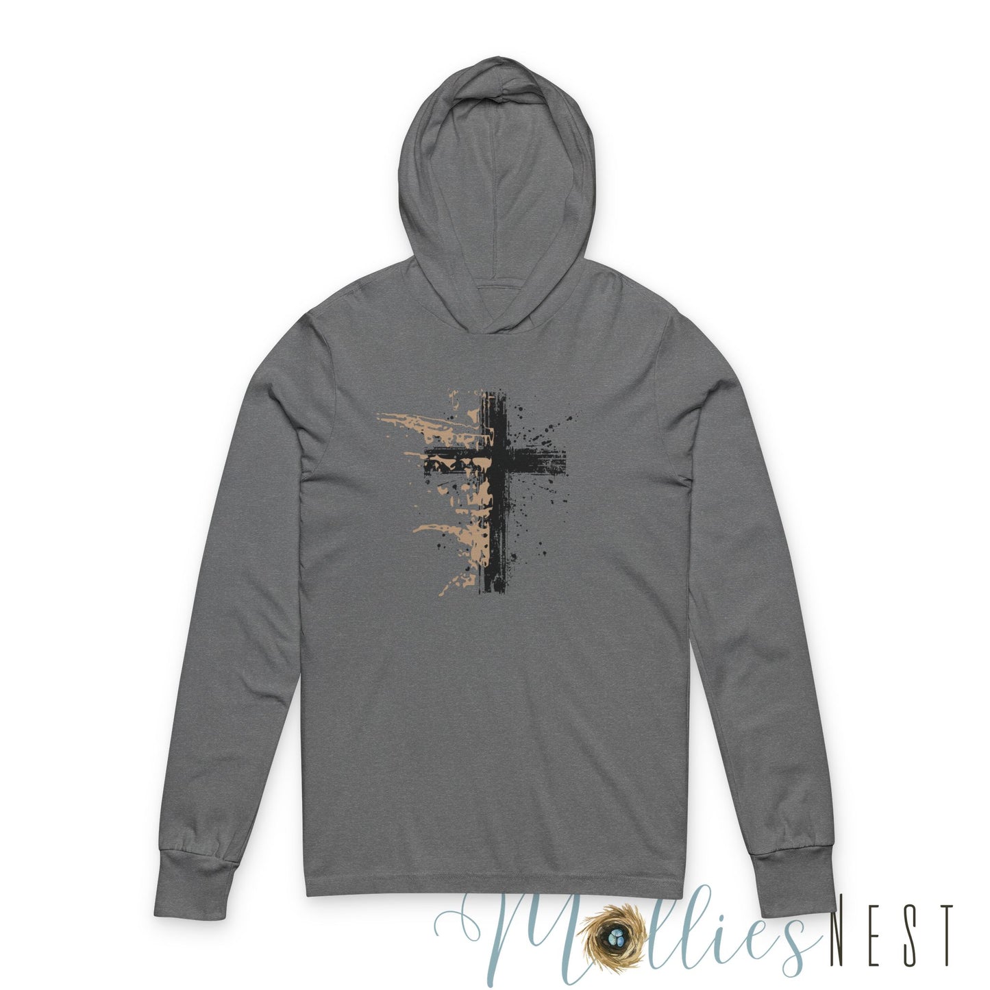 Cross Hooded long sleeve