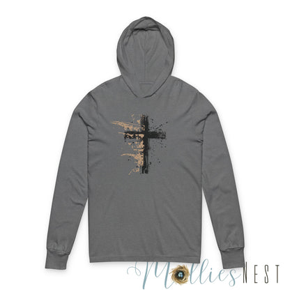Cross Hooded long sleeve