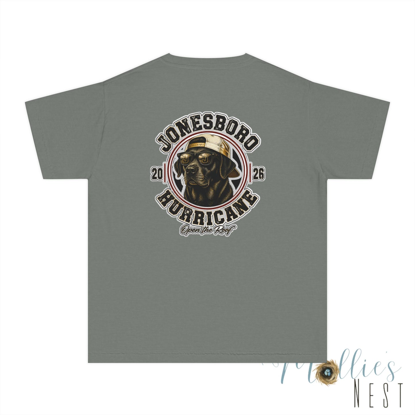 YOUTH. Jonesboro Hurricane Black Lab Dog Graphic T-Shirt - 2026