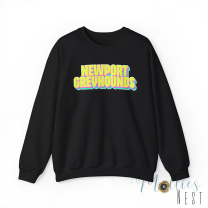 Adult. Newport Greyhounds. NEON sweatshirt