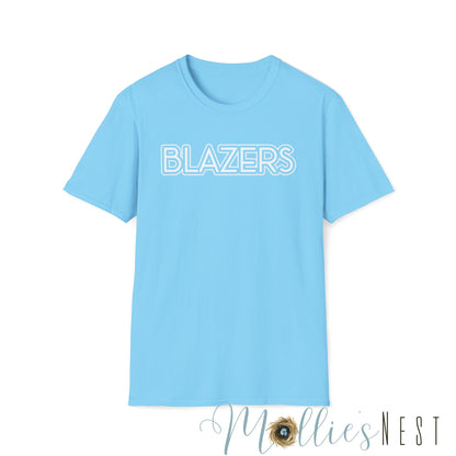 Blazers. Simple Mascot T-Shirt. UNISEX