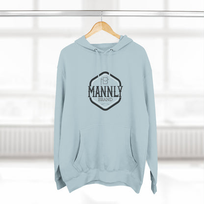 Three-Panel Fleece Hoodie. MANNLY Brand