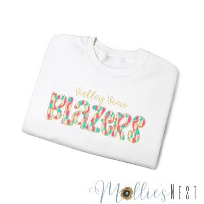 Unisex Heavy Blend™ Crewneck Sweatshirt. Blazers paint stroke letters