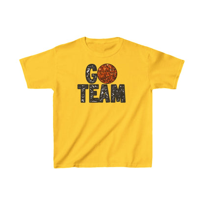 Kids Heavy Cotton™ Tee. FAUX SEQUIN Basketball