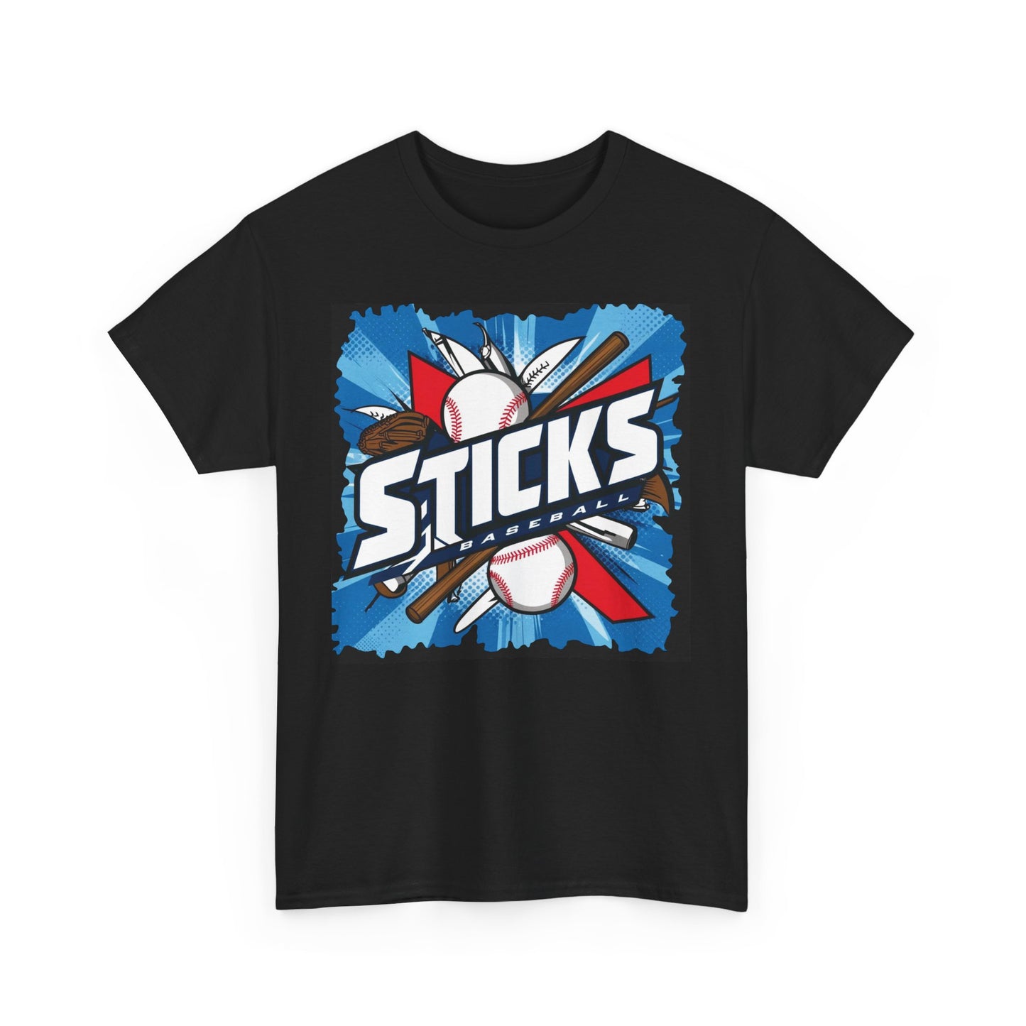 STICKS Baseball Heavy Cotton Tee. STICKS 25