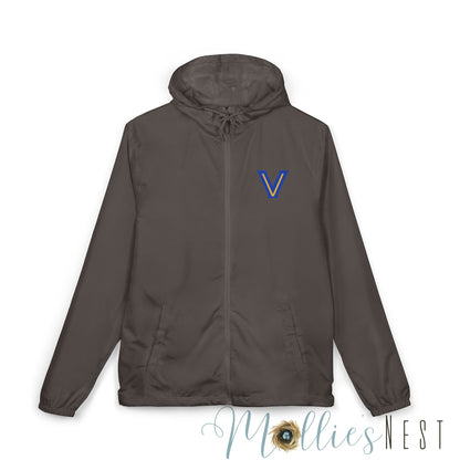 Stylish Unisex Full-Zip Windbreaker Jacket | Versatile Lightweight Rain Gear. Valley View