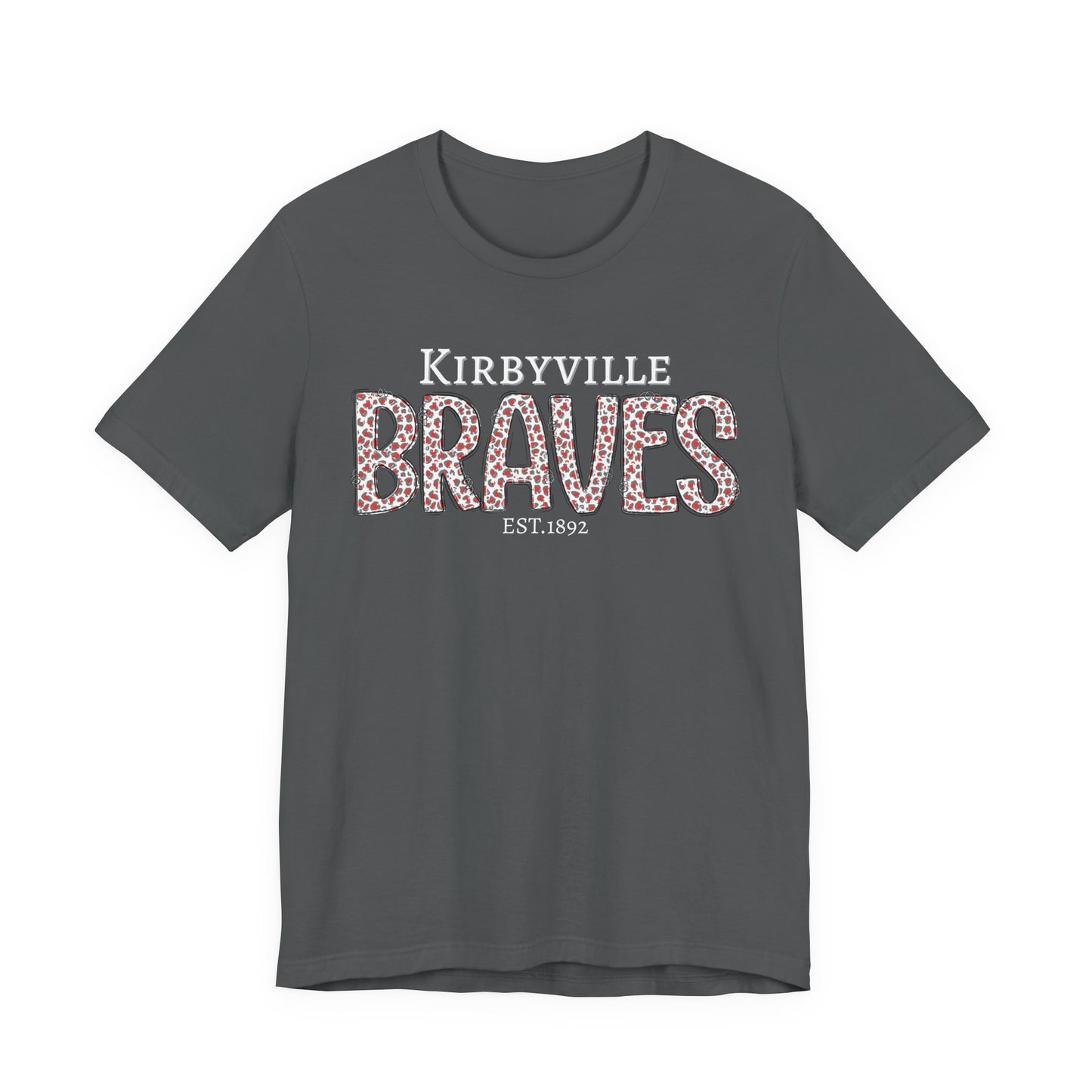 Kirbyville Braves Leopard Print Team Tee