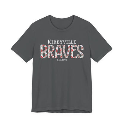 Kirbyville Braves Leopard Print Team Tee