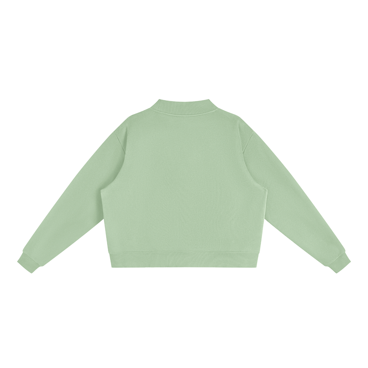 Hoxie Mustangs. Fleece Mock-Neck Crew Sweatshirt